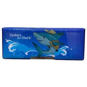 Vintage 90s Sea World Sydney the Shark Pencil Case FLOMO Taiwan Collectible